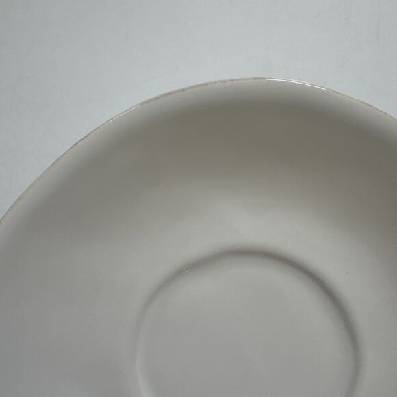 Crate & Barrel White Ceramic Teacup Espresso Saucers Set of 4 PORTUGAL - Picture 7 of 8